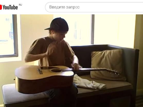 Джастин Бибер - Justin Drew Bieber - August Rush-style Guitar Playing